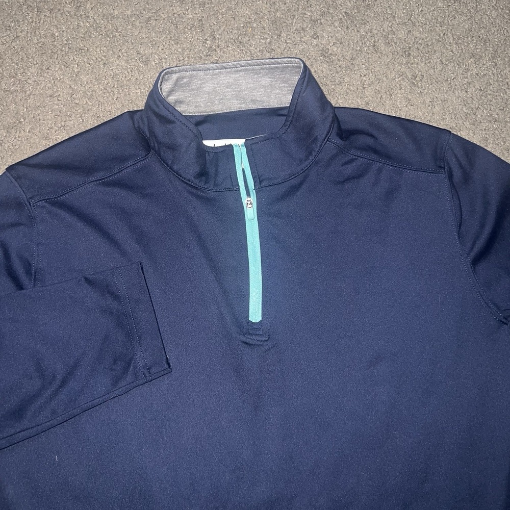 Chubbies Men's The Lakeside Movementum Quarter Zip Blue Size Small